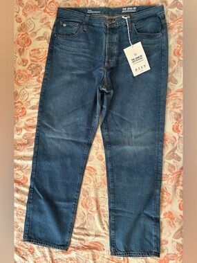NWT AG Adriano Goldschmied Isabelle High Rise Straight Crop Jeans - Size 31